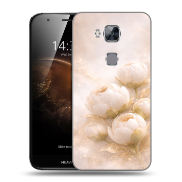 Пластиковый чехол на Huawei G8 с принтом женский