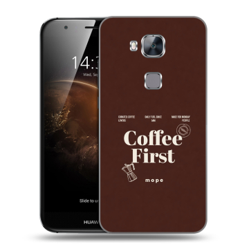 Пластиковый чехол на Huawei G8 с принтом женский