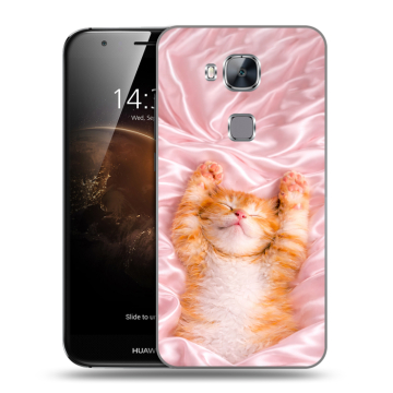 Пластиковый чехол на Huawei G8 с принтом женский