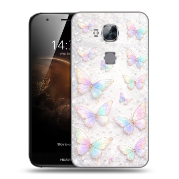 Пластиковый чехол на Huawei G8 с принтом женский