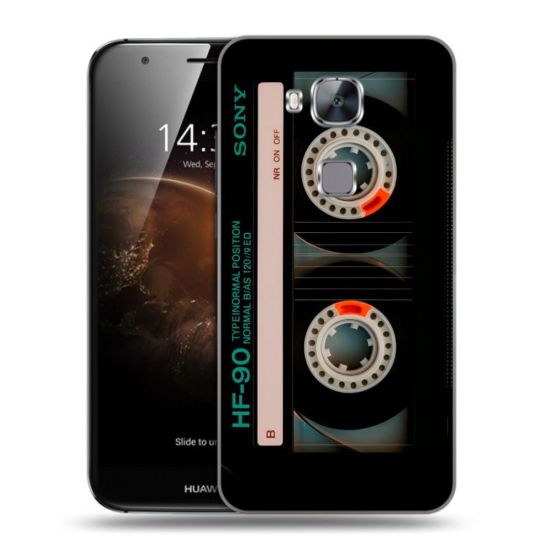 Пластиковый чехол на Huawei G8 с принтом Кассета Пластиковый чехол на Huawei G8 с принтом Кассета