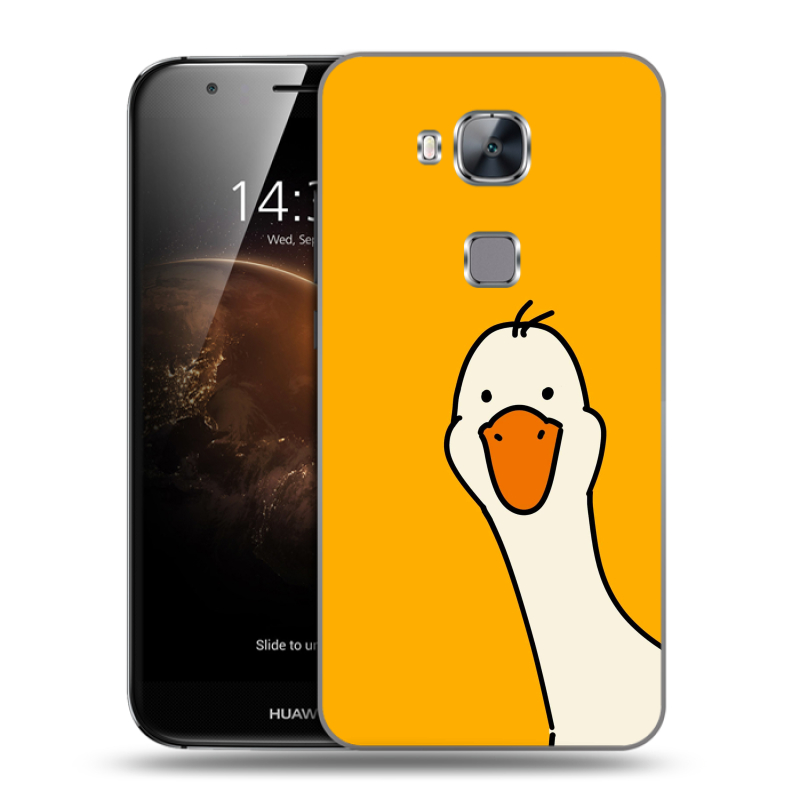 Пластиковый чехол на Huawei G8 с принтом Утка Пластиковый чехол на Huawei G8 с принтом Утка