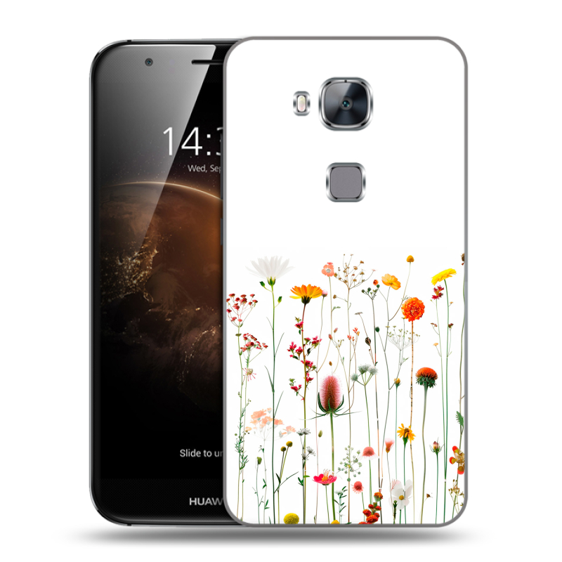 Пластиковый чехол на Huawei G8 с принтом цветы Пластиковый чехол на Huawei G8 с принтом цветы