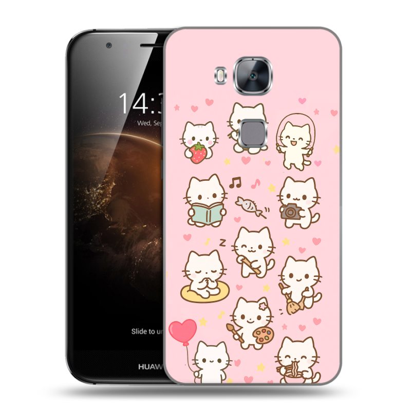 Пластиковый чехол на Huawei G8 с принтом Hello Kitty Хелоу Кити Пластиковый чехол на Huawei G8 с принтом Hello Kitty Хелоу Кити