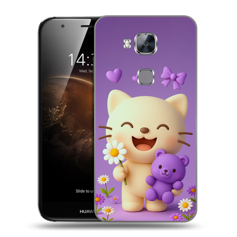 Пластиковый чехол на Huawei G8 с принтом для девочек Пластиковый чехол на Huawei G8 с принтом для девочек