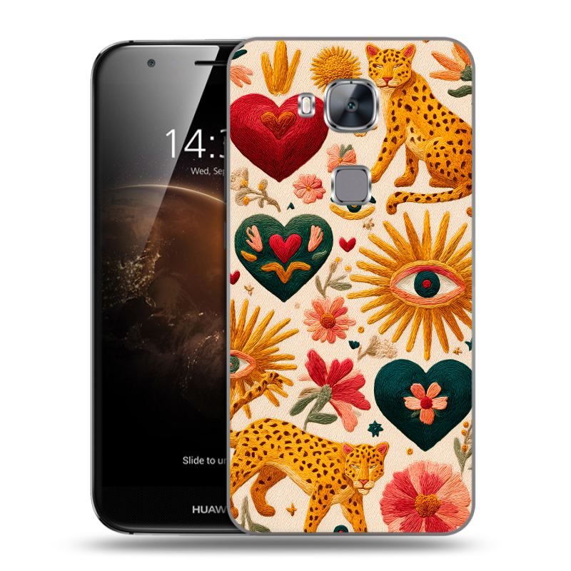 Пластиковый чехол на Huawei G8 с принтом Модный принт Пластиковый чехол на Huawei G8 с принтом Модный принт