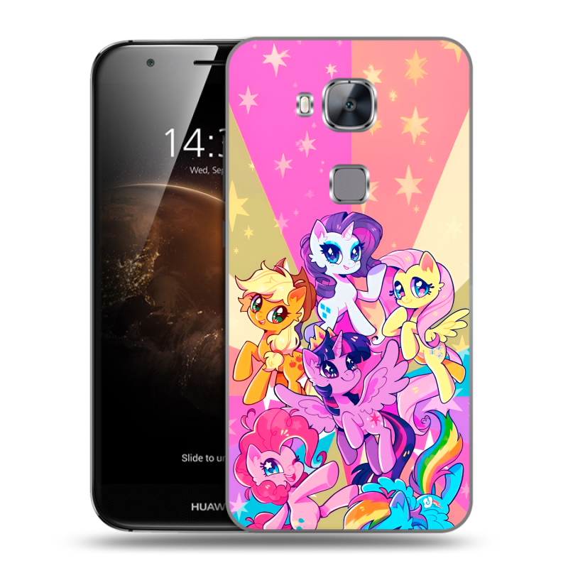 Пластиковый чехол на Huawei G8 с принтом My little pony Дружба чудо Пластиковый чехол на Huawei G8 с принтом My little pony Дружба чудо