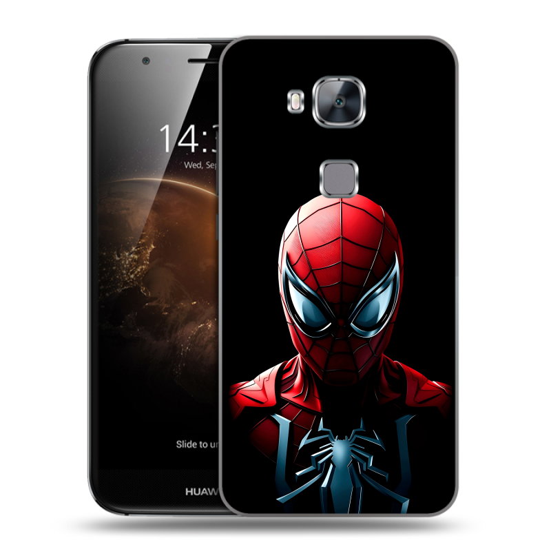 Пластиковый чехол на Huawei G8 с принтом Spiderman Человек паук Пластиковый чехол на Huawei G8 с принтом Spiderman Человек паук