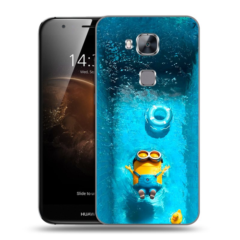 Пластиковый чехол на Huawei G8 с принтом Миньоны Пластиковый чехол на Huawei G8 с принтом Миньоны