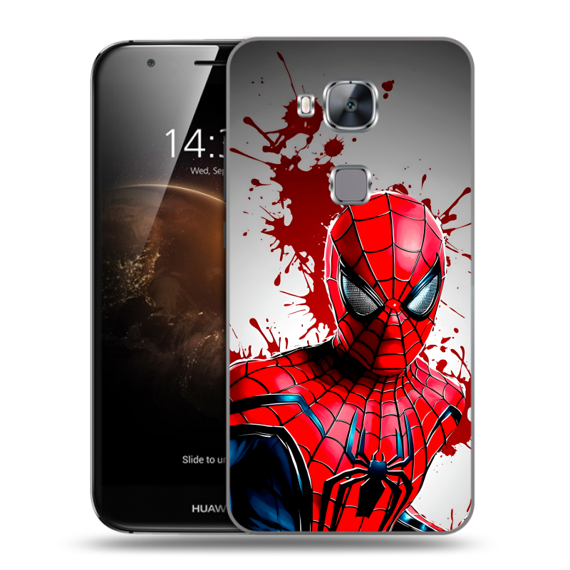 Пластиковый чехол на Huawei G8 с принтом Spiderman Человек паук Пластиковый чехол на Huawei G8 с принтом Spiderman Человек паук
