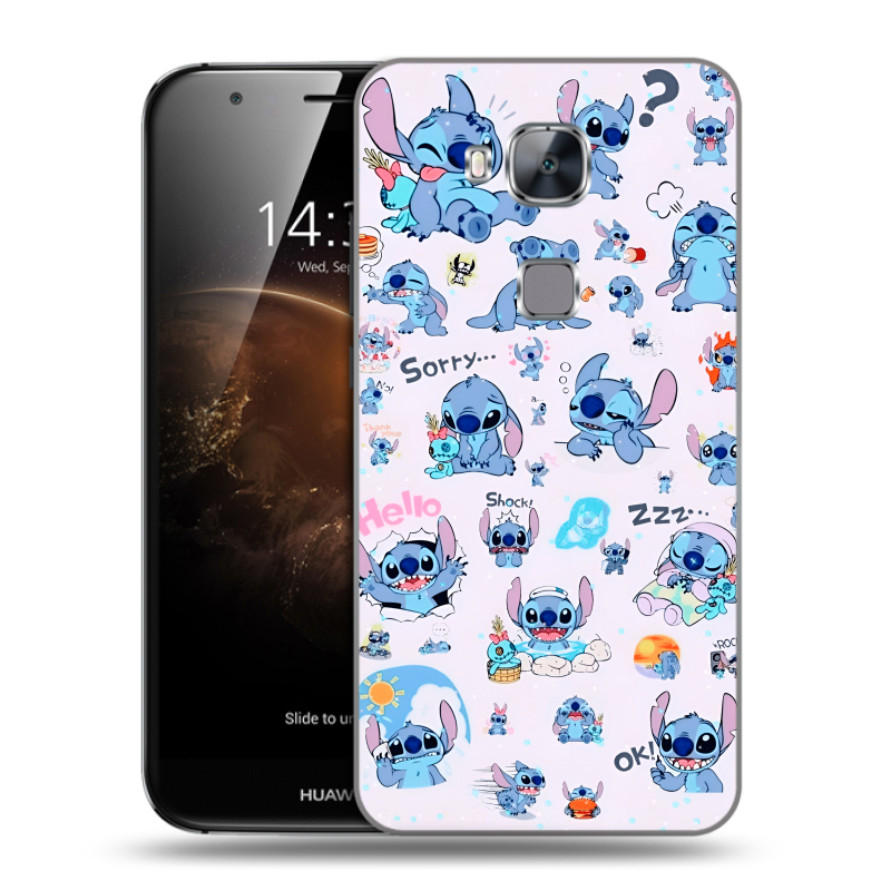 Пластиковый чехол на Huawei G8 с принтом Лило и Стич Пластиковый чехол на Huawei G8 с принтом Лило и Стич