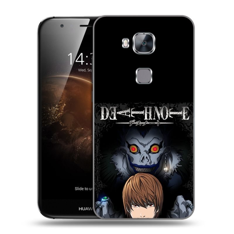 Пластиковый чехол на Huawei G8 с принтом Death note Тетрадь смерти Пластиковый чехол на Huawei G8 с принтом Death note Тетрадь смерти