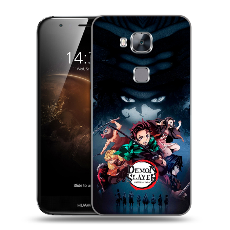 Пластиковый чехол на Huawei G8 с принтом Demon Slayer Клинок рассекающий демонов Пластиковый чехол на Huawei G8 с принтом Demon Slayer Клинок рассекающий демонов