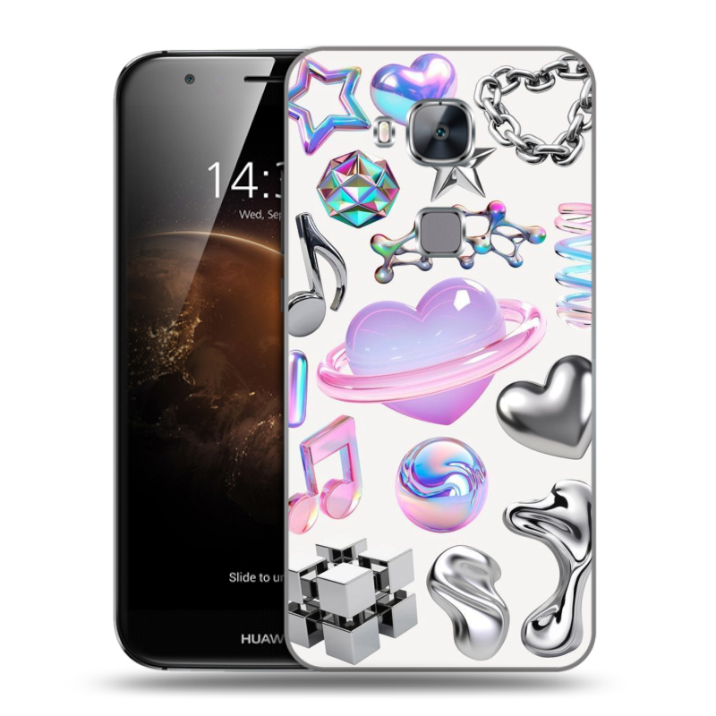 Пластиковый чехол на Huawei G8 с принтом Y2K Пластиковый чехол на Huawei G8 с принтом Y2K