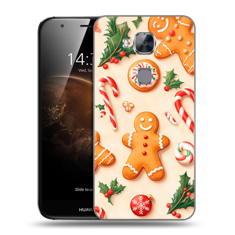 Пластиковый чехол на Huawei G8 с принтом Новый год Пластиковый чехол на Huawei G8 с принтом Новый год