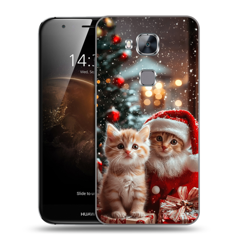 Пластиковый чехол на Huawei G8 с принтом Новый год Пластиковый чехол на Huawei G8 с принтом Новый год