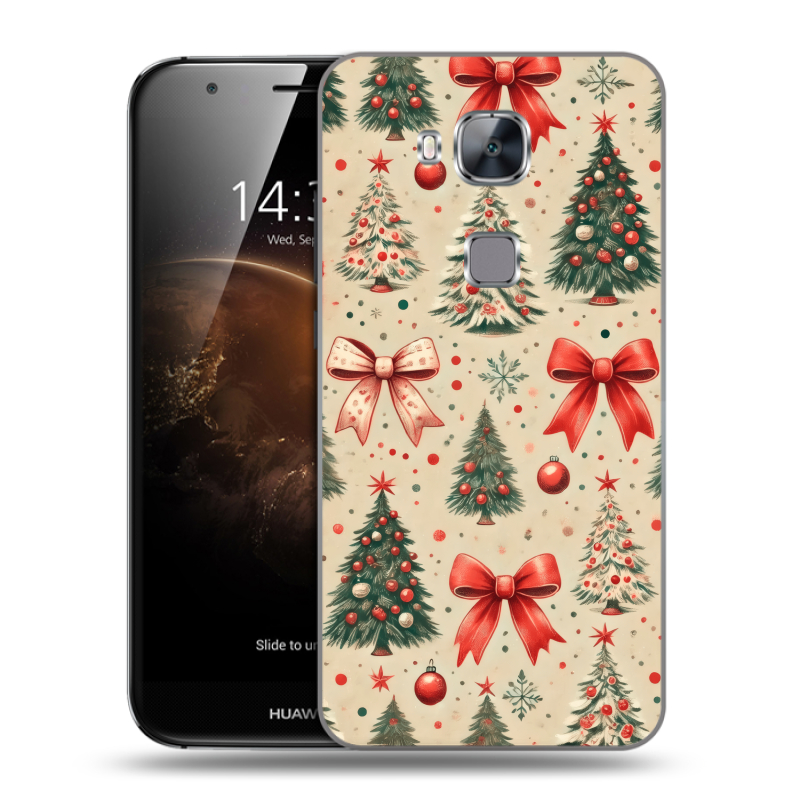 Пластиковый чехол на Huawei G8 с принтом Новый год Пластиковый чехол на Huawei G8 с принтом Новый год