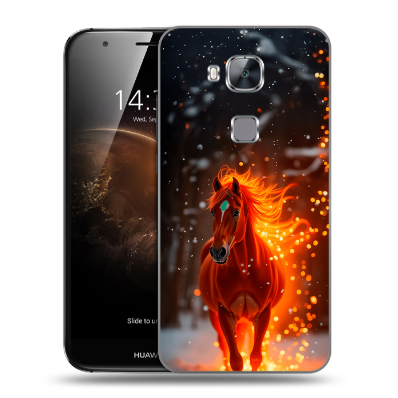 Пластиковый чехол на Huawei G8 с принтом Новый год Пластиковый чехол на Huawei G8 с принтом Новый год