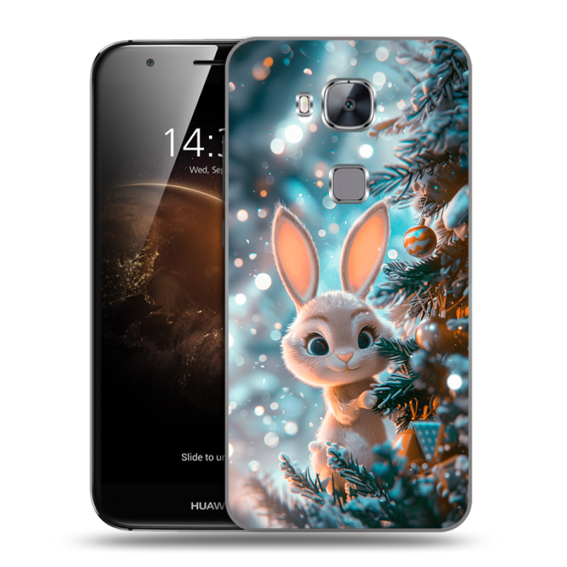 Пластиковый чехол на Huawei G8 с принтом Новый год Пластиковый чехол на Huawei G8 с принтом Новый год