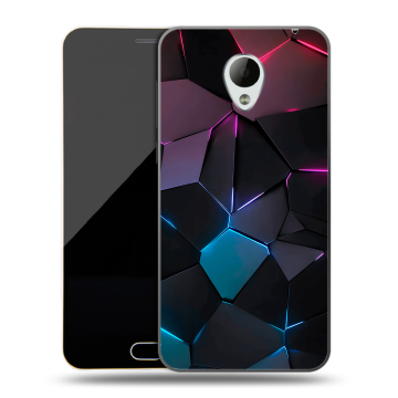 Пластиковый чехол на Meizu M2 Mini с принтом Геометрия неона Пластиковый чехол на Meizu M2 Mini с принтом Геометрия неона