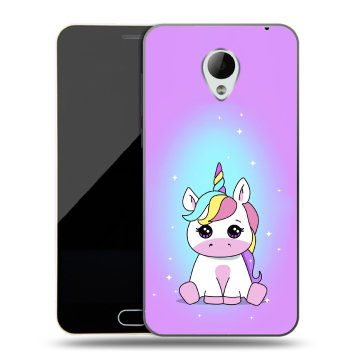 Пластиковый чехол на Meizu M2 Mini с принтом Единорог Пластиковый чехол на Meizu M2 Mini с принтом Единорог