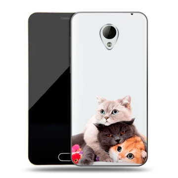 Пластиковый чехол на Meizu M2 Mini с принтом Кошки Пластиковый чехол на Meizu M2 Mini с принтом Кошки