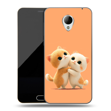 Пластиковый чехол на Meizu M2 Mini с принтом Милые котики Пластиковый чехол на Meizu M2 Mini с принтом Милые котики