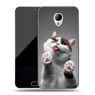 Пластиковый чехол на Meizu M2 Mini с принтом Коты Пластиковый чехол на Meizu M2 Mini с принтом Коты