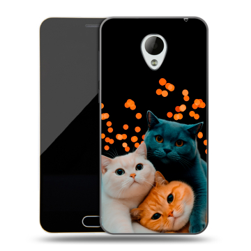Пластиковый чехол на Meizu M2 Mini с принтом Кошки Пластиковый чехол на Meizu M2 Mini с принтом Кошки