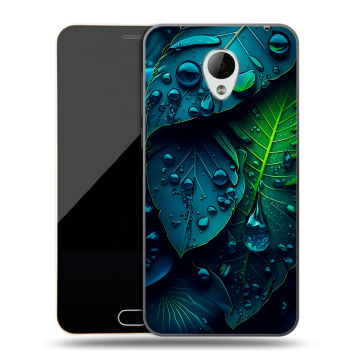 Пластиковый чехол на Meizu M2 Mini с принтом Листья Пластиковый чехол на Meizu M2 Mini с принтом Листья
