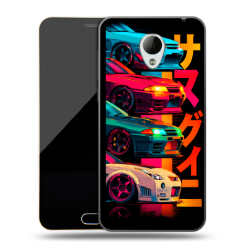 Пластиковый чехол на Meizu M2 Mini с принтом Гоночные машины