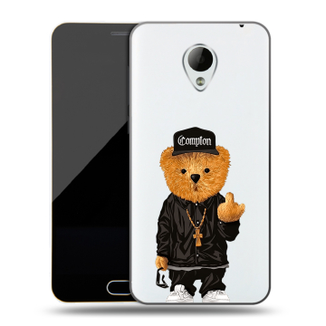 Пластиковый чехол на Meizu M2 Mini с принтом Мишка