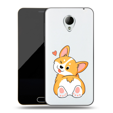 Пластиковый чехол на Meizu M2 Mini с принтом Корги