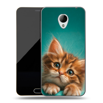Пластиковый чехол на Meizu M2 Mini с принтом котенок