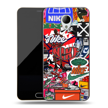 Пластиковый чехол на Meizu M2 Mini с принтом Найк Nike яркий