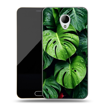 Пластиковый чехол на Meizu M2 Mini с принтом Листья