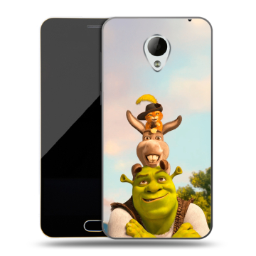 Пластиковый чехол на Meizu M2 Mini с принтом Шрек Shrek