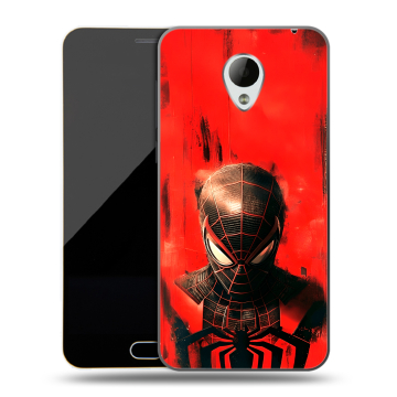 Пластиковый чехол на Meizu M2 Mini с принтом человек паук spiderman