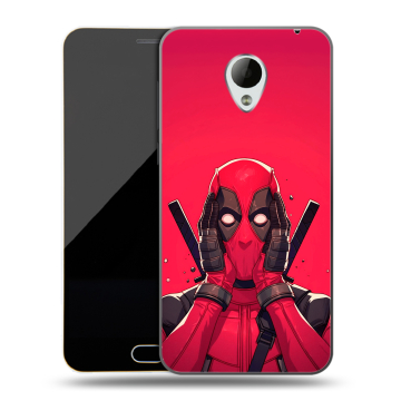 Пластиковый чехол на Meizu M2 Mini с принтом Дедпул Deadpool