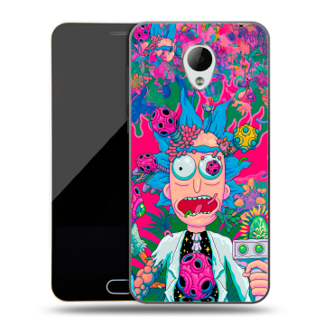 Пластиковый чехол на Meizu M2 Mini с принтом Рик и Морти Rick Morty