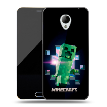 Пластиковый чехол на Meizu M2 Mini с принтом Майнкрафт Minecraft