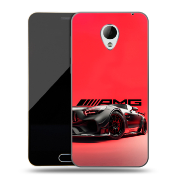 Пластиковый чехол на Meizu M2 Mini с принтом Мерседес Mercedes AMG