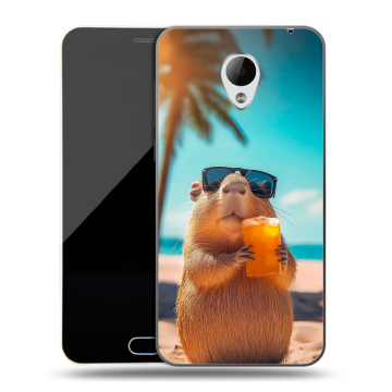 Пластиковый чехол на Meizu M2 Mini с принтом Капибара