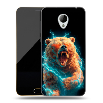 Пластиковый чехол на Meizu M2 Mini с принтом Медведь