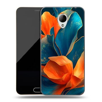 Пластиковый чехол на Meizu M2 Mini с принтом Цветы