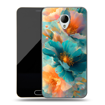 Пластиковый чехол на Meizu M2 Mini с принтом Цветы