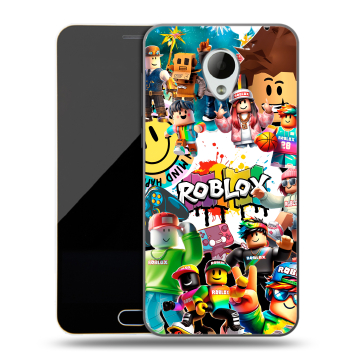 Пластиковый чехол на Meizu M2 Mini с принтом Roblox Роблокс
