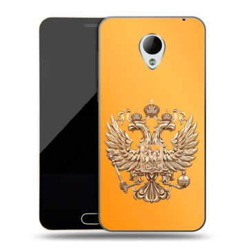 Пластиковый чехол на Meizu M2 Mini с принтом Герб Флаг России