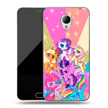 Пластиковый чехол на Meizu M2 Mini с принтом My little pony Дружба чудо