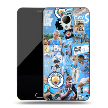 Пластиковый чехол на Meizu M2 Mini с принтом Man City Манчестер Сити